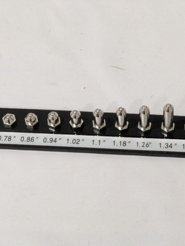Bore Gage Anvil Set 0.78 to 1.42 Inch Measurement Range 612-9003