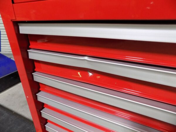 Pro Source Top Chest Tool Box 11 Drawer 41 x 18 x 26 Steel Red SCRATCH N DENT