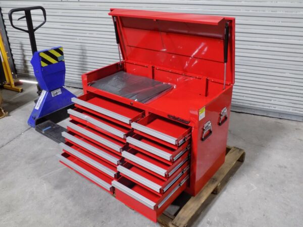 Pro Source Top Chest Tool Box 11 Drawer 41 x 18 x 26 Steel Red SCRATCH N DENT