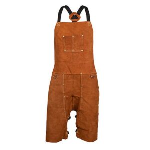 Tillman 24" X 36" Premium Side Split Cowhide Split-Leg Bib Apron 3837