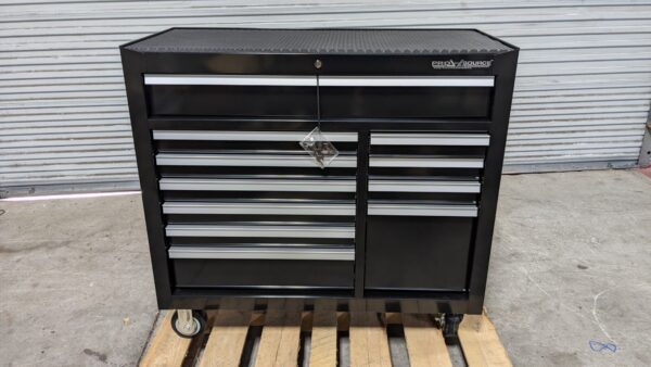 Pro Source Roller Cabinet Tool Box 11 Drawer 42" x 19" x 33" Steel Black
