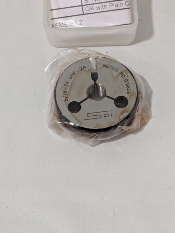 SPI Threaded Ring Gage: 5/16-24 Thread, Class 2A, No Go 23-159-7