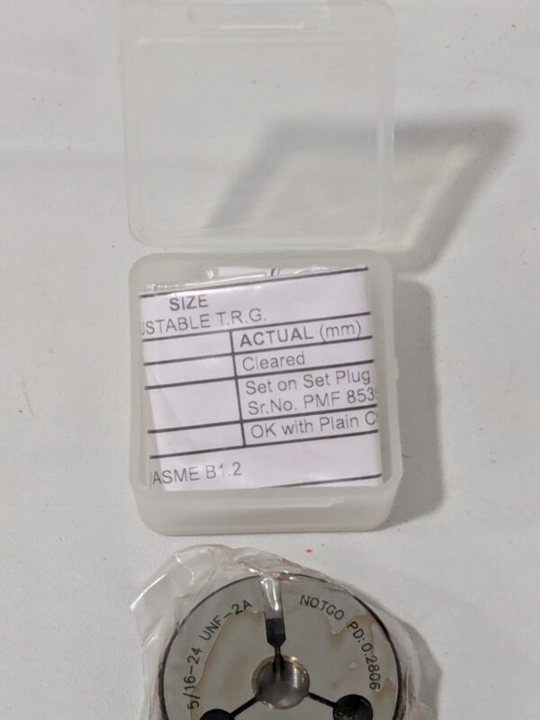 SPI Threaded Ring Gage: 5/16-24 Thread, Class 2A, No Go 23-159-7
