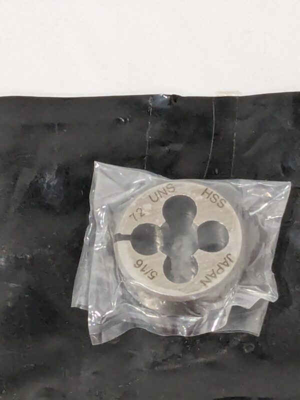 Interstate Round Die: 5/16-72, 1" OD, High Speed Steel 84035742