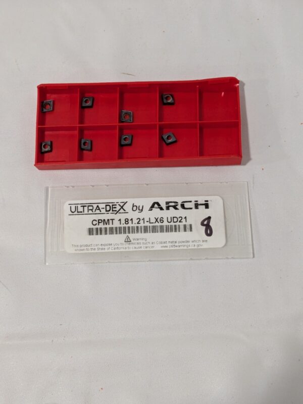 ULTRA-DEX Boring Inserts: CPMT, 1.81.21, Carbide Qty 8 913-000-212