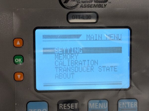 ASG Digital Torque Tester 30 Lbf-In (3.4 N.m) Max Cap w/Cert DTT-L-30 66652