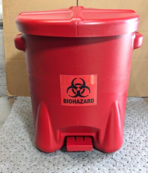 EAGLE 14 Gallon Polyethylene Biohazard Waste Can 937FL