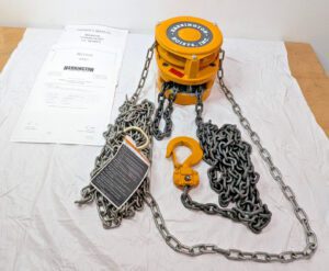 Harrington 1 Ton Manual Chain Hoist 10 Ft Lift CF010-10