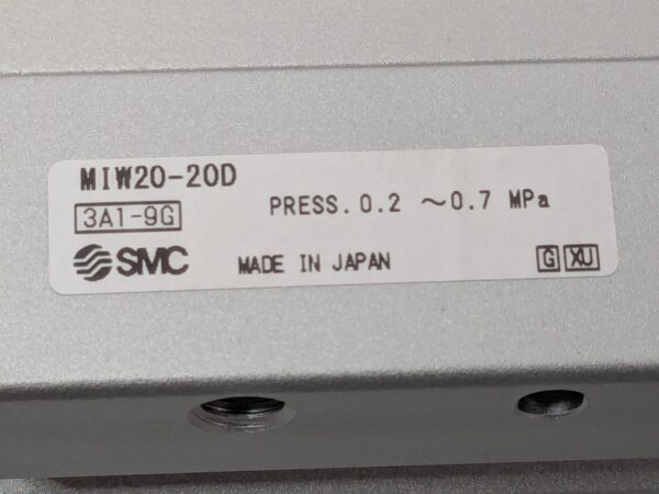 SMC Slider Guide Cylinder 2-Finger Escapement 20x20mm Stroke MIW20-20D