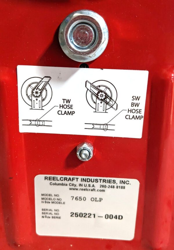 REELCRAFT Hose Reel with Hose 3/8" Hose x 50' 300PSI 7650 OLP *Damaged*