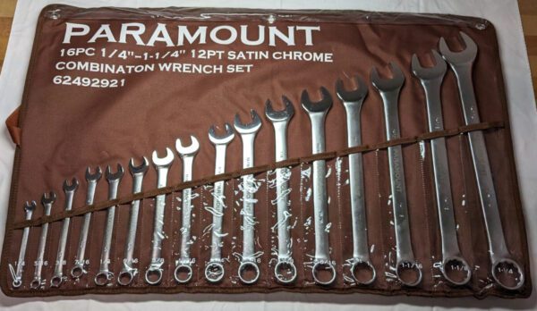 PARAMOUNT 16pc Combination Wrench Set 1/4" - 1-1/4" 12PT 022-16SSET