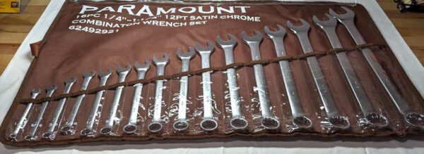 PARAMOUNT 16pc Combination Wrench Set 1/4" - 1-1/4" 12PT 022-16SSET