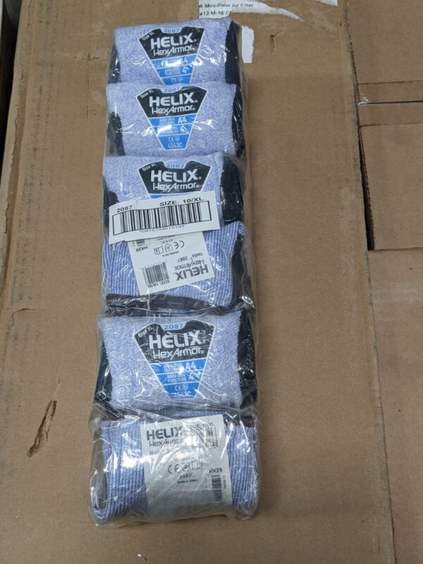 HexArmor Foam Nitrile Palm HPPE Fiberglass Gloves Sz XL Qty 12 2087-XL (10)