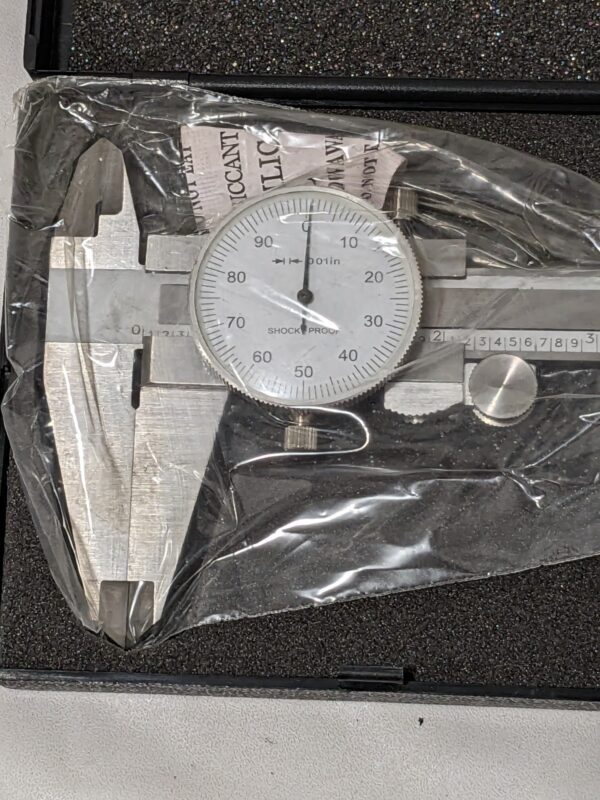 Dial Caliper: 8'' Range, 0.001'' Graduation, 0.1'' per Revolution 76367085