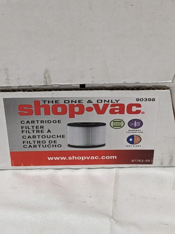 Shop-Vac Small Cartridge Filter Use with HangUp Vacuums Qty 2 90398