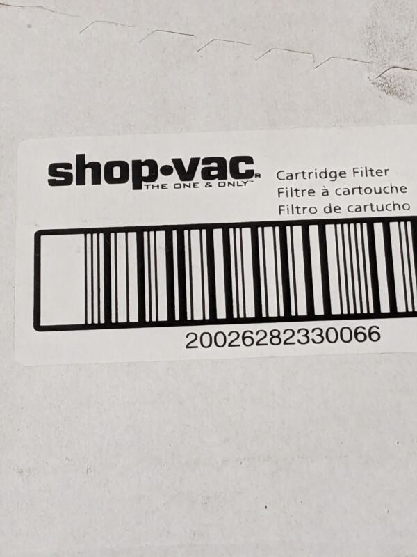 Shop-Vac Small Cartridge Filter Use with HangUp Vacuums Qty 2 90398