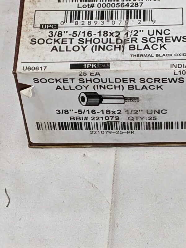 Brighton Best Shoulder Screws 3/8"-5/16-18"-2-1/2" Qty 25 221079PR