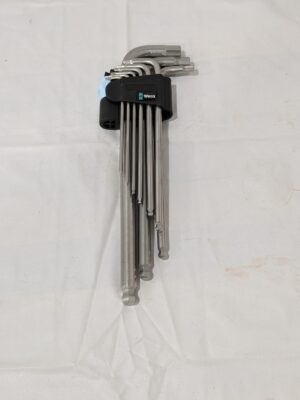 WERA 9 Piece L-Key Hex Key Set 1.5 to 10mm 05022720001