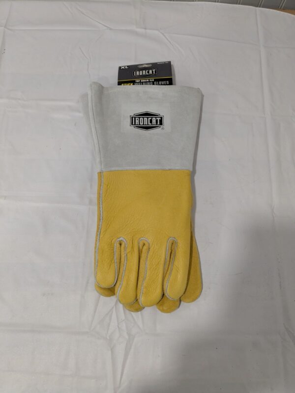 Ironcat Welding Gloves, Gauntlet Cuff, Reinforced Thumb 9060/XL