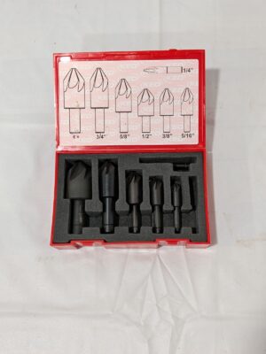 KEO Countersink Set: 6 Pc, 1/4 to 1" Head Dia, 6 Flute 919-000-040 INCOMPLETE