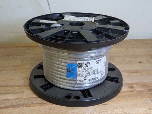 100 Ft. Spool of Alpha Wire Xtra-Guard Flexible Control Cable 5C 18AWG 65805CY
