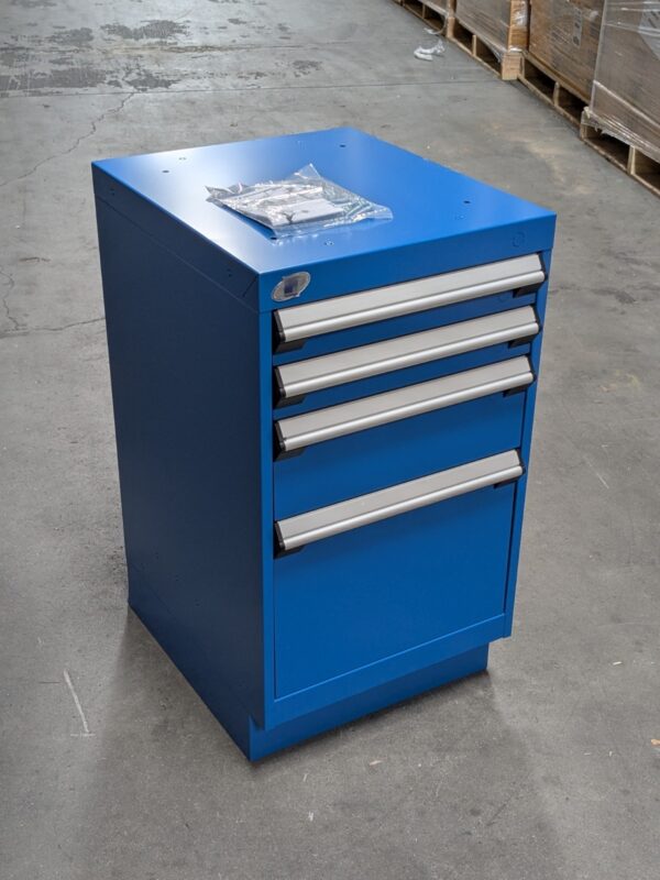 Rousseau Work Bench w/ 4 Drawer Steel Cabinet 60" x 30" Butcher Block Top