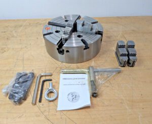 Hertel 4 Jaw Manual Independent Lathe Chuck 10" A2-6 Mount 97018360 PARTS/REPAIR