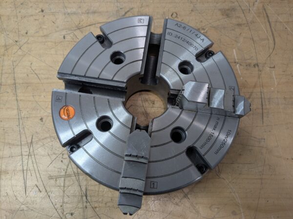 Hertel 4 Jaw Manual Independent Lathe Chuck 10" A2-6 Mount 97018360 PARTS/REPAIR