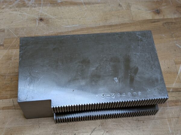 Set of 3 Steel Soft Jaws for 18 - 21" Lathe Chucks 3mm x 60 Serrations K3-21400F