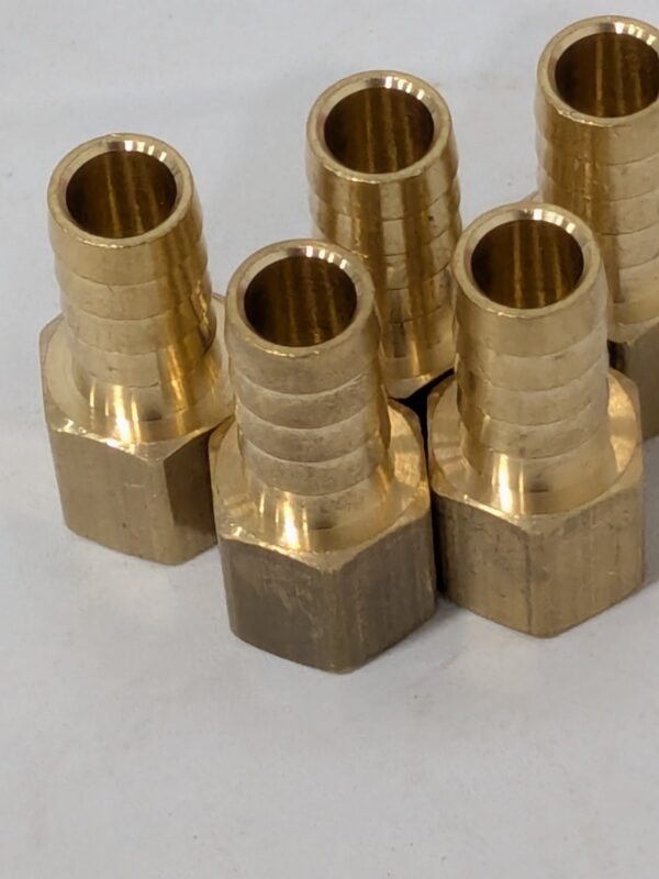PARKER Barbed Hose Fitting: 3/8" x 1/2" ID Hose Qty 5 11326