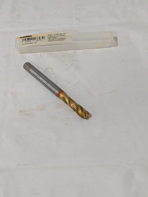 GUHRING Spiral Flute Tap: M10x1.5, Metric Coarse, 3 FL 9041200100000