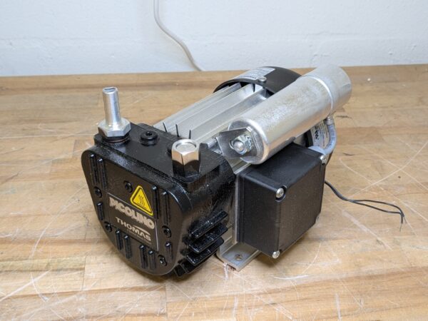 Thomas Oil-less Rotary Vane Vacuum Pump 7.2 m3/hr. 150 mbar abs. 115v 25160120