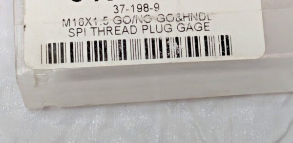 SPI Go & No Go Plug Thread Gage M16X1.5 Thread 6H Class Double End 37-198-9