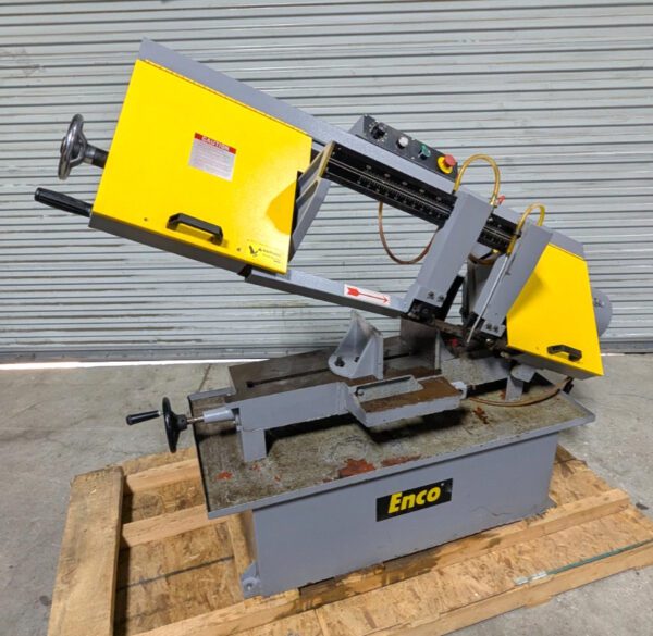 ENCO 9 x 16" Horizontal Bandsaw 220V / 1PH 919522 *Used* *Needs Motor*