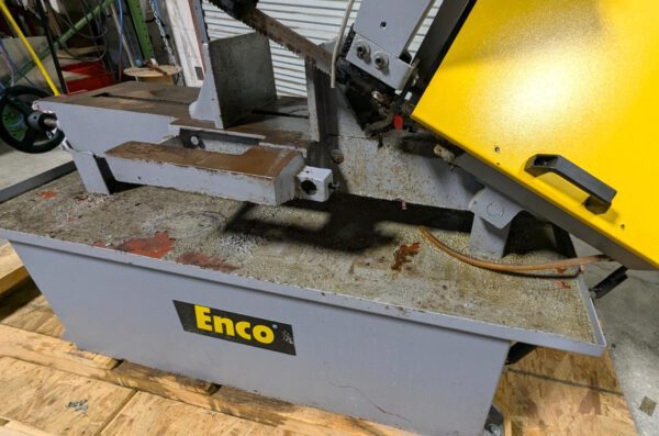 ENCO 9 x 16" Horizontal Bandsaw 220V / 1PH 919522 *Used* *Needs Motor*