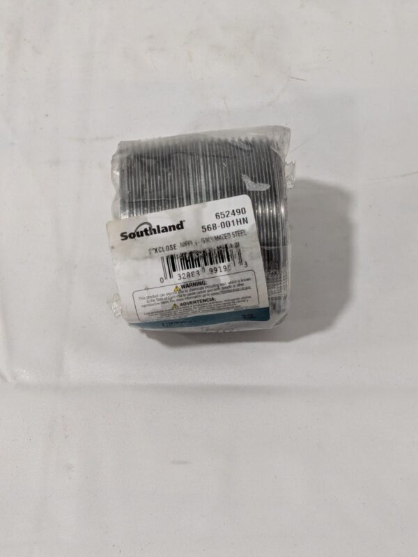 Southland Pipe Nipple, 2 in, Threaded, Steel Qty 5 568-001HN