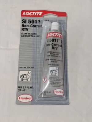LOCTITE Sealant: 80 mL Tube, Clear, Silicone 234323