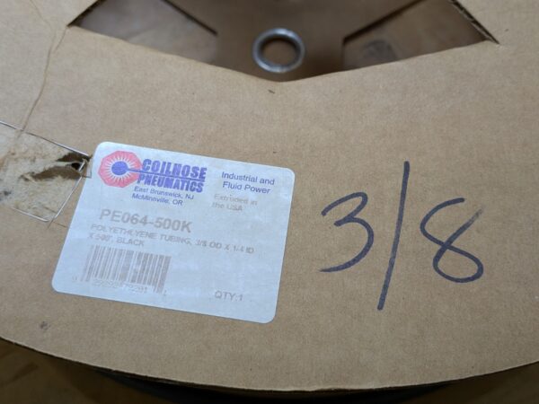 Coilhose Pneumatics Polyethylene Tubing 3/8" O.D. 120 PSI Max. 500 Ft. Approx.