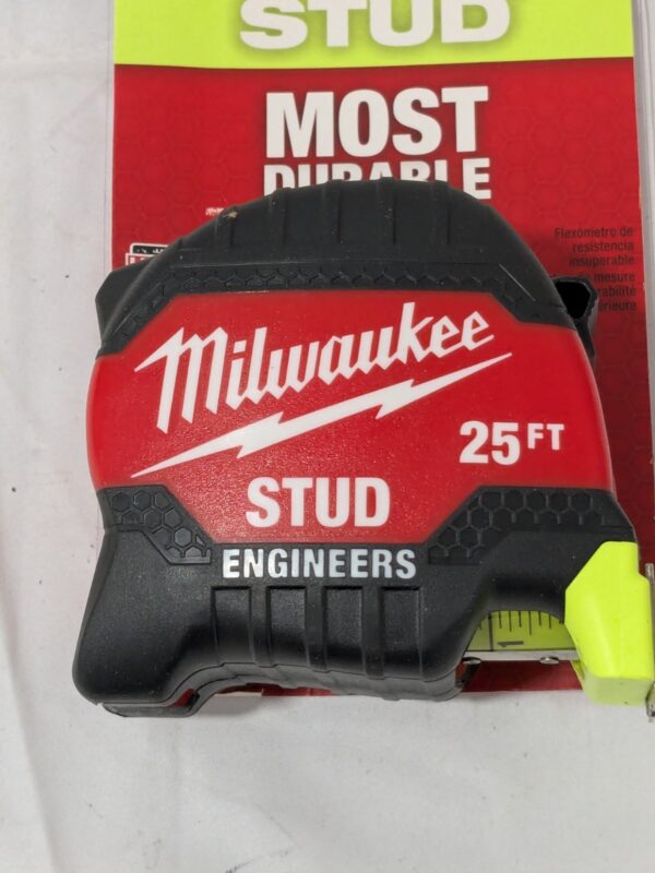 Milwaukee Tool 25Ft Tape Measure With Engineer's Scale 48-22-1425E