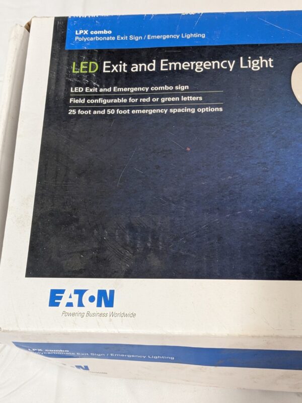 Eaton Illuminated Exit Sign 1 and 2 Face, 0.98, 1.03 Watt LPX7