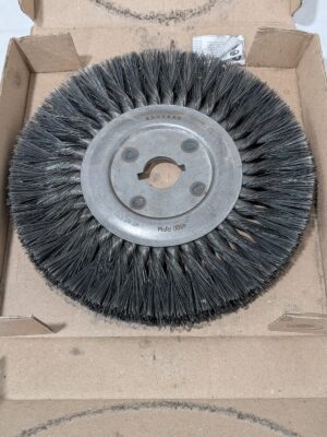 OSBORN Wheel Brush: 10" Wheel Dia, 5/8" Face Width, 0.0140" Wire Dia 26751