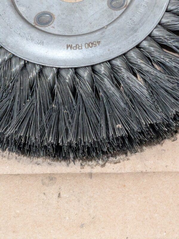 OSBORN Wheel Brush: 10" Wheel Dia, 5/8" Face Width, 0.0140" Wire Dia 26751