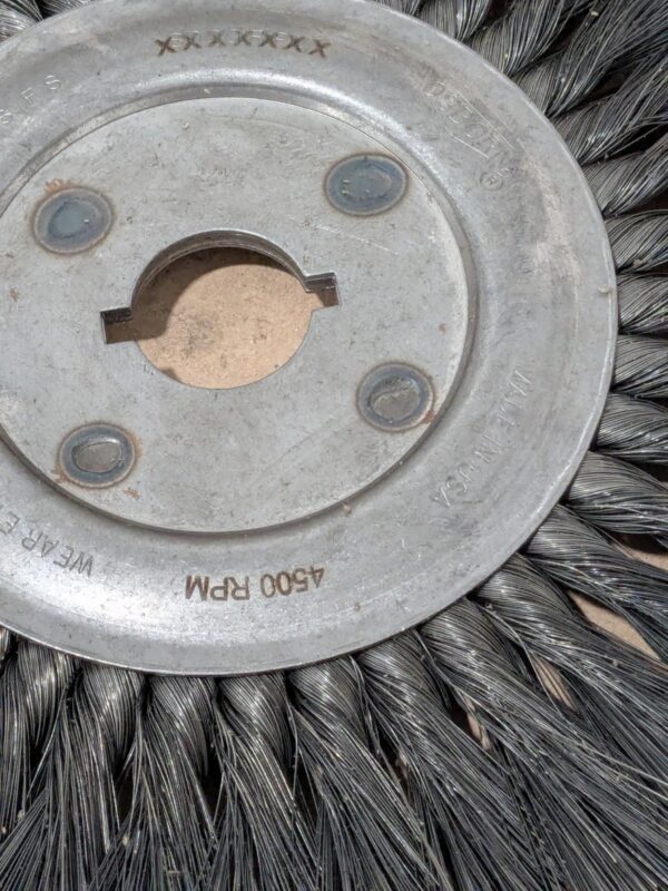 OSBORN Wheel Brush: 10" Wheel Dia, 5/8" Face Width, 0.0140" Wire Dia 26751