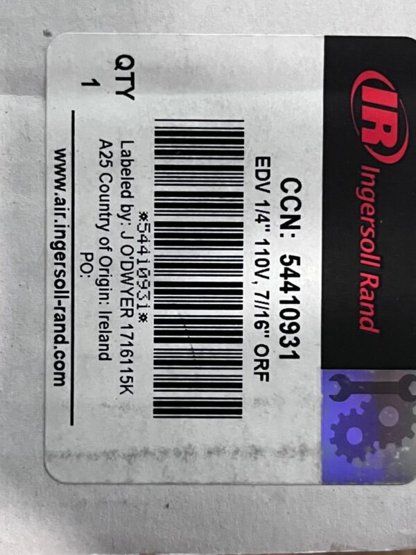 Ingersoll-Rand Electronic Condensate Drain Valve 110/120V