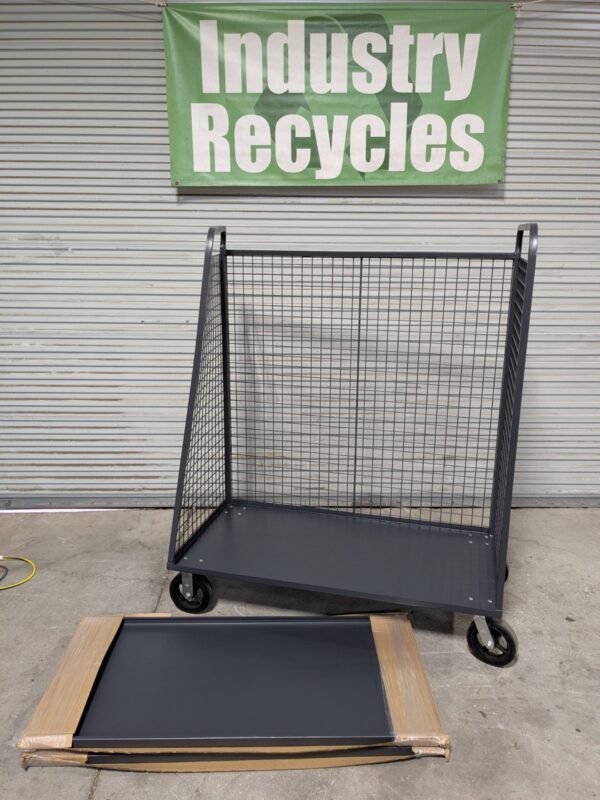 Valley Craft Stock Picking Cage Cart w/ Shelves F89054VCGY Scratch N Dent