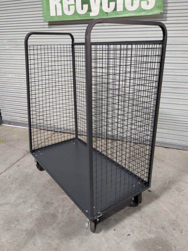 Valley Craft Stock Picking Cage Cart w/ Shelves F89054VCGY Scratch N Dent