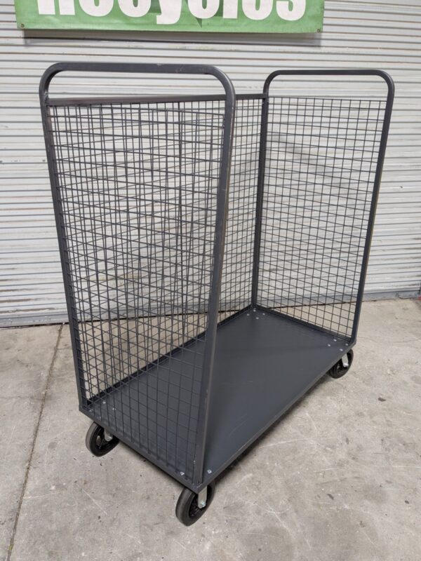Valley Craft Stock Picking Cage Cart w/ Shelves F89054VCGY Scratch N Dent