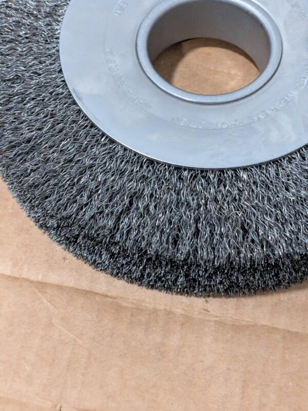 WEILER Wheel Brush: 8" Wheel Dia, 1" Face Width, 0.0140" Wire Dia 75844902