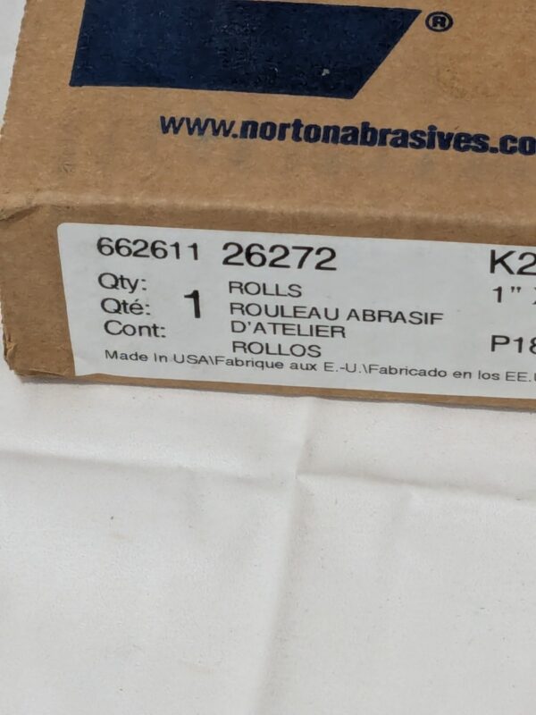 NORTON 1" x 50 Yd 180 Grit Aluminum Oxide Shop Roll 66261126272