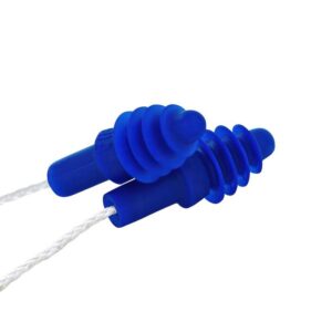 HOWARD LEIGHT Earplugs: 27 dB, Rubber, Flanged, Push-In, Corded Qty 100 DPAS-30W